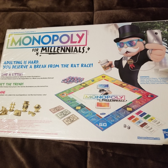 NIB Monopoly for Millenials Board Game - Picture 2 of 2